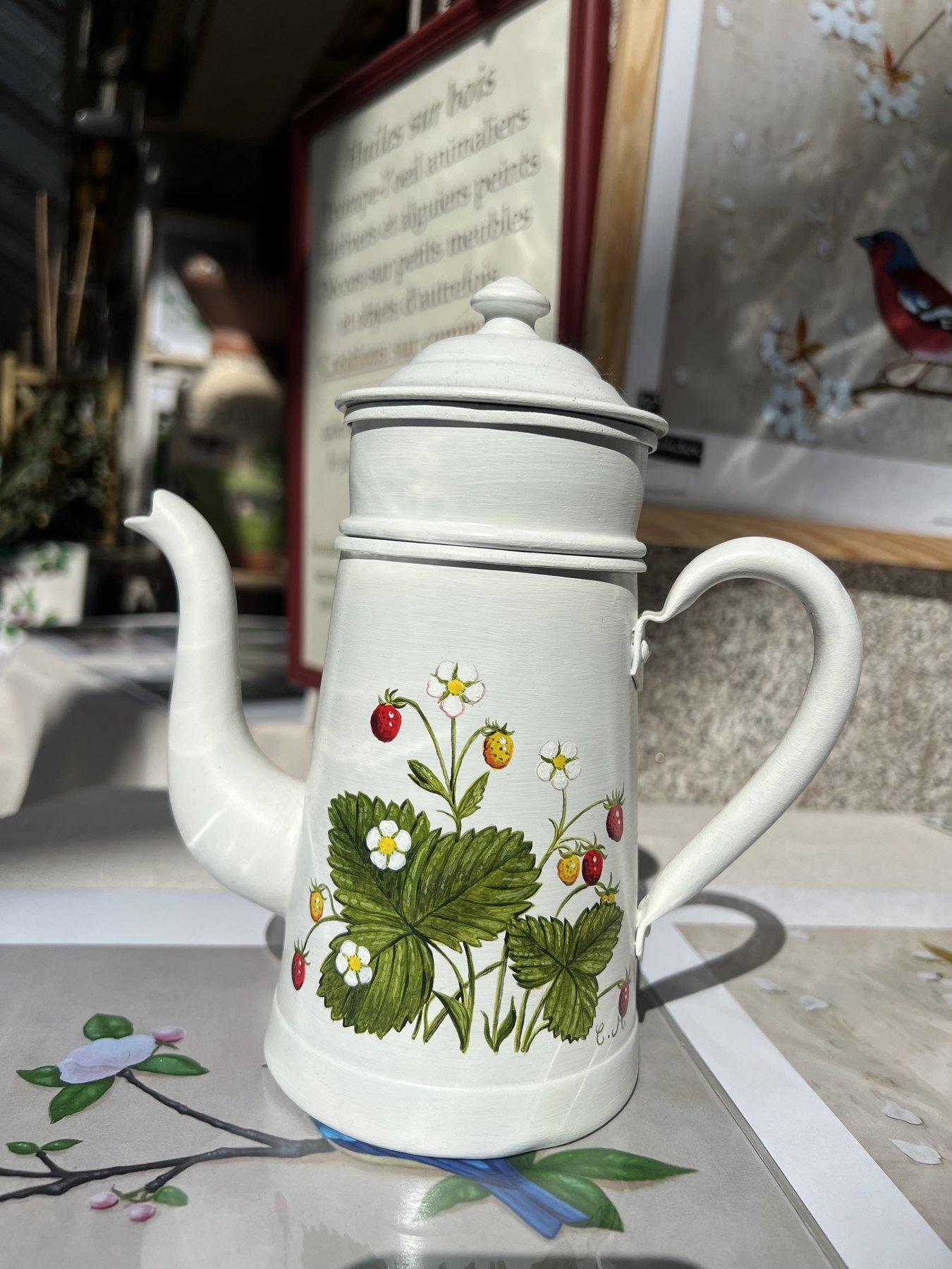 Petite Cafetière Fraises des Bois miniature 2