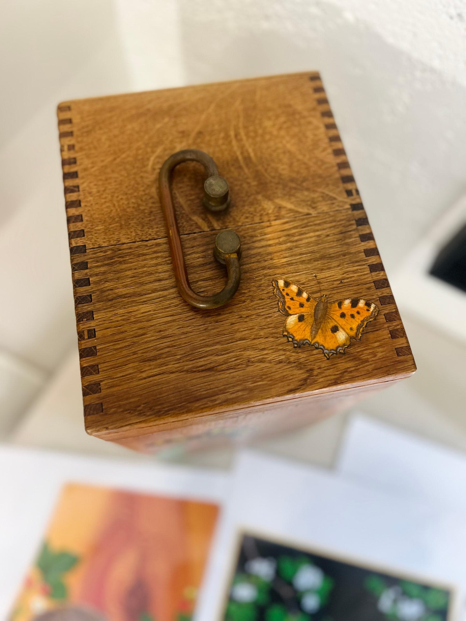 Coffret à microscope en bois miniature 3