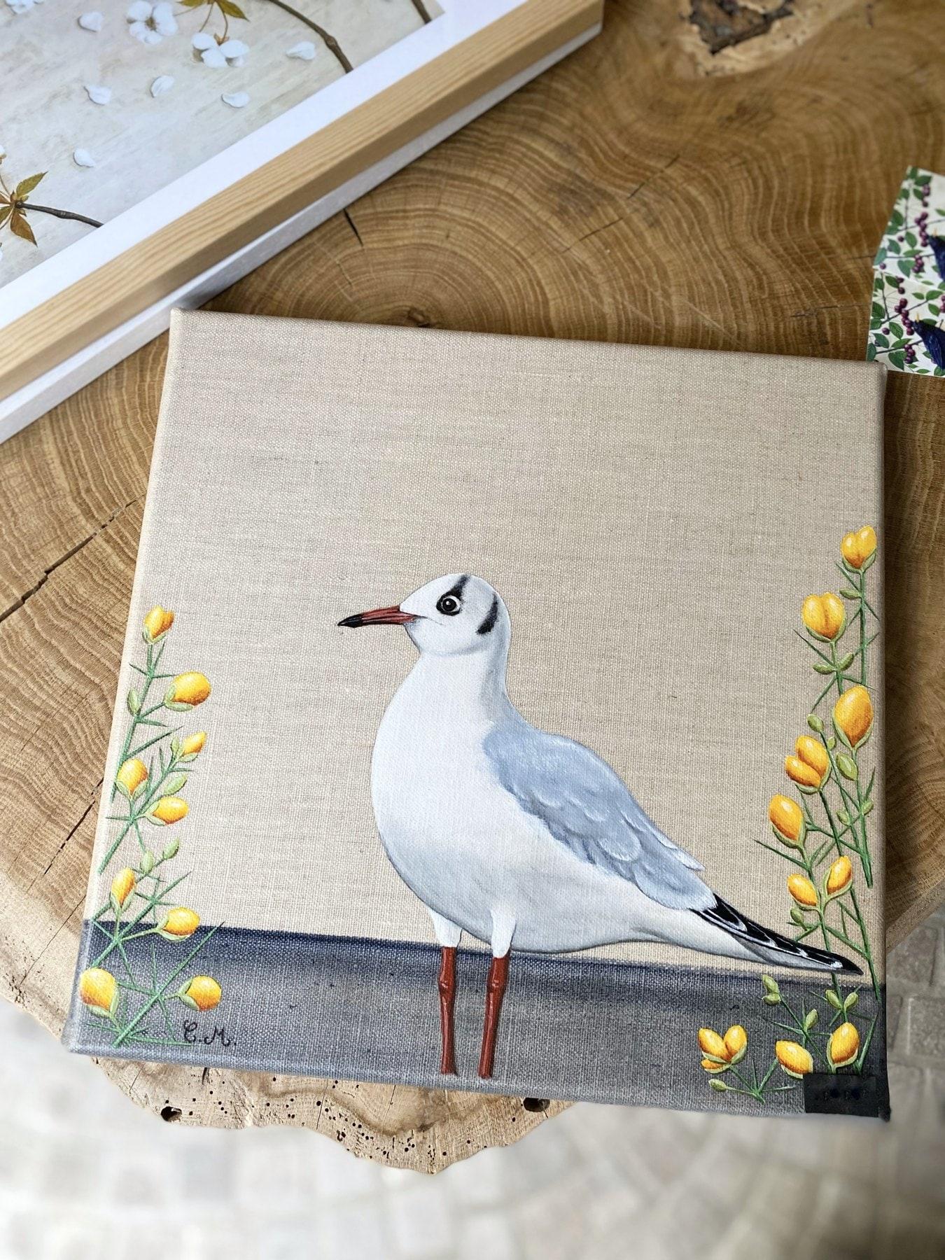 Mouette aux fleurs jaunes - photo 1