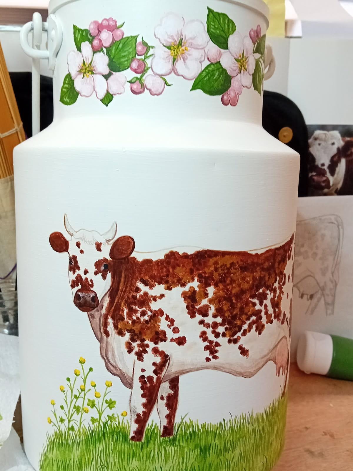 Pot à lait Normande aux pommiers - photo 1